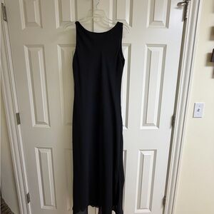 Alyn Paige Y2K Vintage Black Sleeveless Slip Dress Whimsigoth